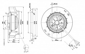 Центробежный вентилятор ebmpapst R2E190RA2647