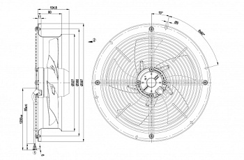 Осевой вентилятор ebmpapst W2D300CP0248