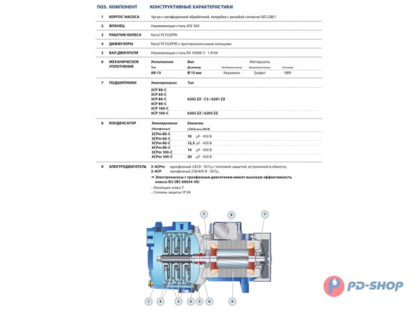 Насосная станция Pedrollo 4CPm 100 24cl