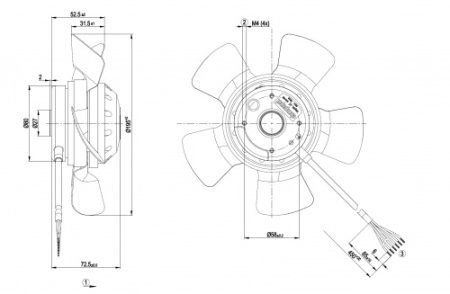 Осевой вентилятор ebmpapst A2D200AA0234