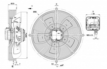 Осевой вентилятор ebmpapst S4E500AD0301