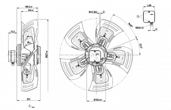 Осевой вентилятор ebmpapst A4D630AD0102