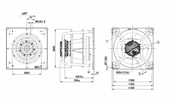 Центробежный вентилятор ebmpapst K3G500PA2371