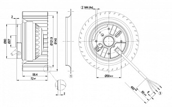 Центробежный вентилятор ebmpapst R2E140AE7705