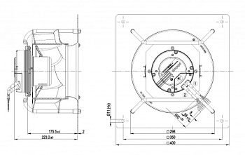 Центробежный вентилятор ebmpapst K3G280RO18A2