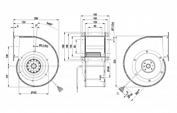 Центробежный вентилятор ebmpapst G4D180BD2816