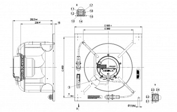 Центробежный вентилятор ebmpapst K3G355AT5621