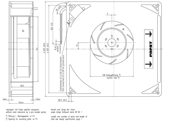Вентилятор компактный ebmpapst RG 160-28/18 N/12