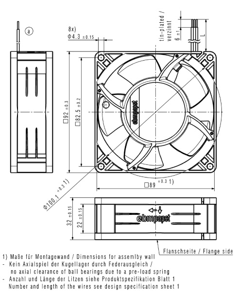 Вентилятор компактный ebmpapst 3318 NHH