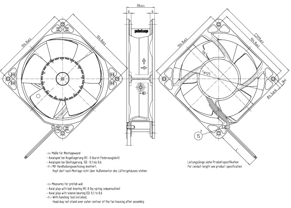 Вентилятор компактный ebmpapst 4114 N/2H3