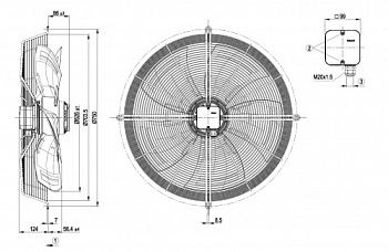 Осевой вентилятор ebmpapst S8D630AN0705