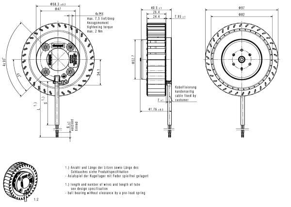 Вентилятор компактный ebmpapst RET 97-25/14/2 TDP