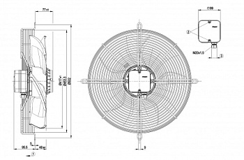 Осевой вентилятор ebmpapst S4E420AU0303