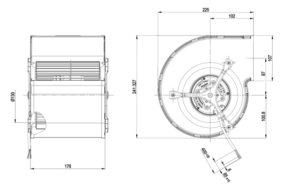 Центробежный вентилятор ebmpapst D1G160DA1952