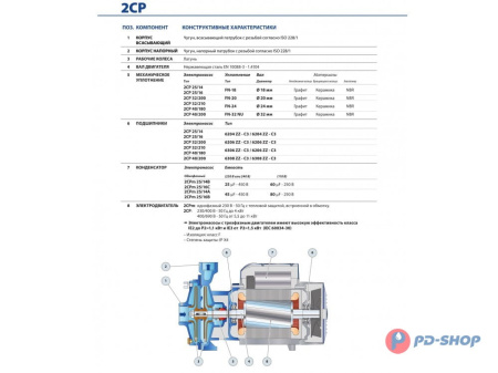 Насосная станция Pedrollo 2CPm 25/16A 24cl с/х