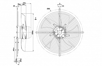 Осевой вентилятор ebmpapst S2D300BP0231