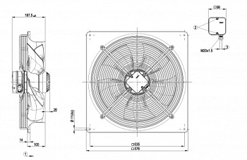 Осевой вентилятор ebmpapst W4E450DO0921