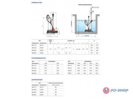 Насос дренажный Pedrollo Dm8