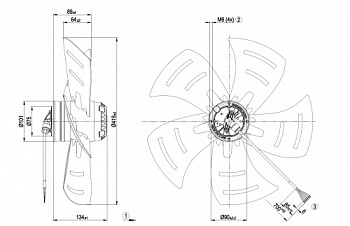 Осевой вентилятор ebmpapst A4E420AK0209