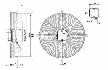Осевой вентилятор ebmpapst S4D450GA1402