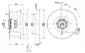 Центробежный вентилятор ebmpapst R6D630AT0301