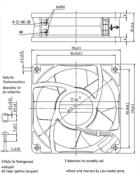 Вентилятор компактный ebmpapst 4656 NU