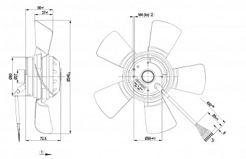 Осевой вентилятор ebmpapst A2D240AA0202