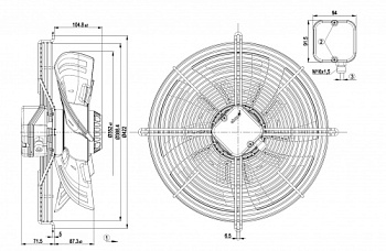 Осевой вентилятор ebmpapst S4E350BN0237