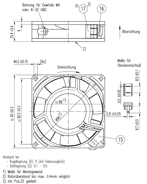 Вентилятор компактный ebmpapst 3900 L