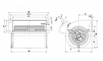 Центробежный вентилятор ebmpapst D2D133AB0631