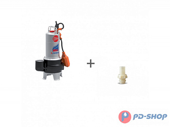 Насос фекальный Pedrollo BCm 15/50 кабель 10м + штуцер прямой RP 2 в подарок!