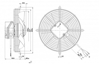 Осевой вентилятор ebmpapst S2E250AF0612