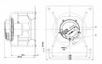 Центробежный вентилятор ebmpapst K3G250AV29B4