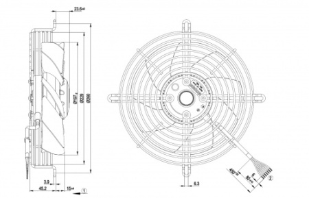 Осевой вентилятор ebmpapst S2D200AH1801