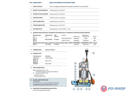 Насос дренажный Pedrollo Dm8