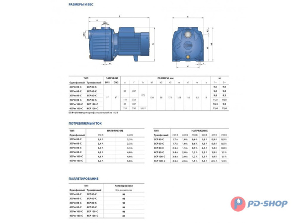 Насосная станция Pedrollo 4CPm 100 24cl